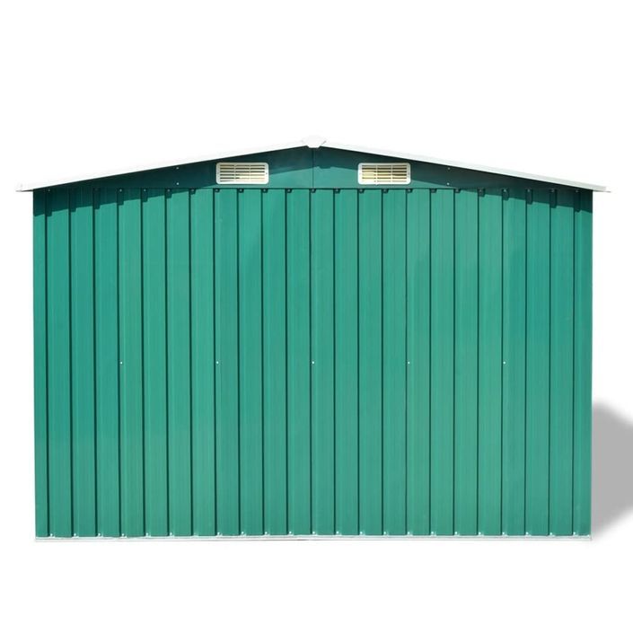 Abri de stockage pour jardin Métal Vert 257 x 205 x 178 cm - Photo n°4