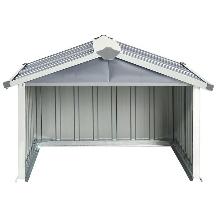 Abri pour robot de jardin 92x97x63 cm Acier galvanisé Gris - Photo n°4