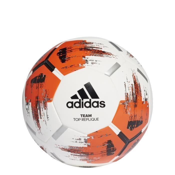 ADIDAS Ballon Team Top Replique Trainingsball Blanc Orange - Photo n°1