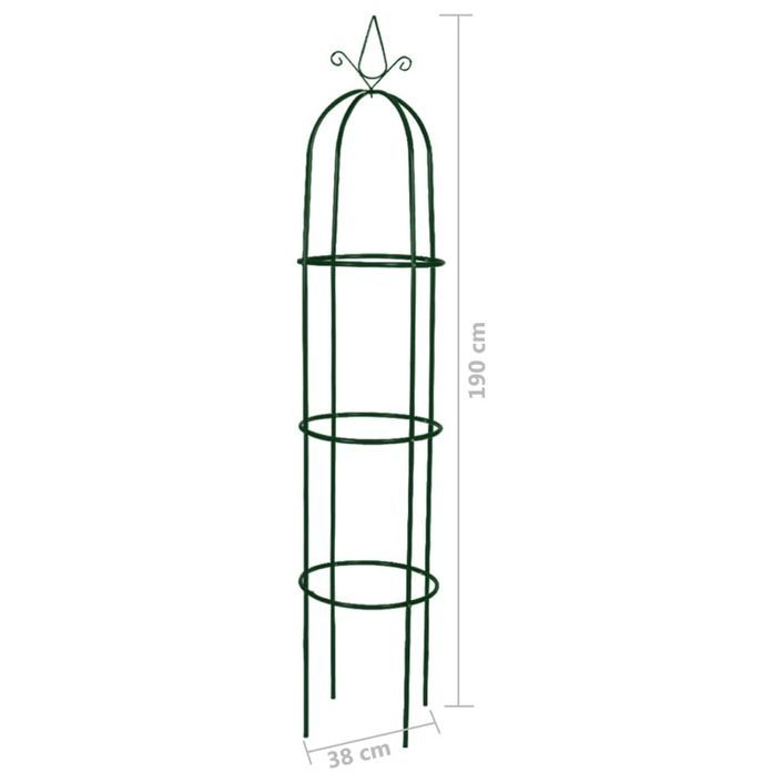 Arche de jardin en forme de tour 2 pcs - Photo n°5