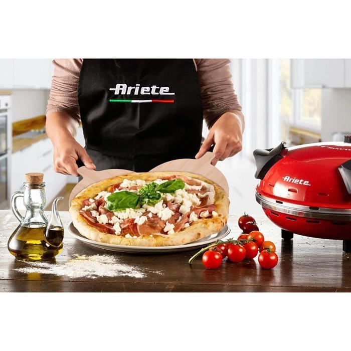 Ariete Four a pizza Da Gennaro 1200 W Rouge et noir - Photo n°1