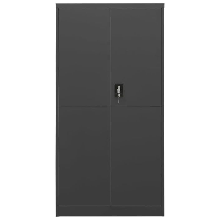 Armoire à casiers Anthracite 90x40x180 cm Acier - Photo n°4