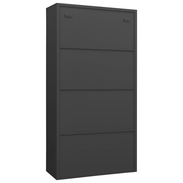 Armoire à casiers Anthracite 90x40x180 cm Acier - Photo n°6