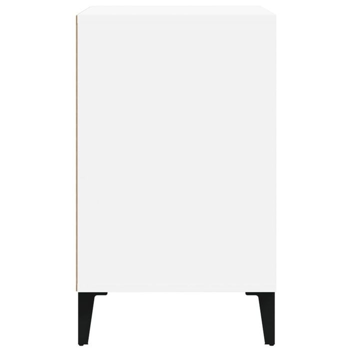 Armoire à chaussure Blanc brillant 102x36x60 cm Bois ingénierie - Photo n°4