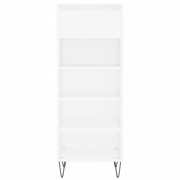 Armoire à chaussures Blanc 40x36x105 cm Bois d'ingénierie - Photo n°5