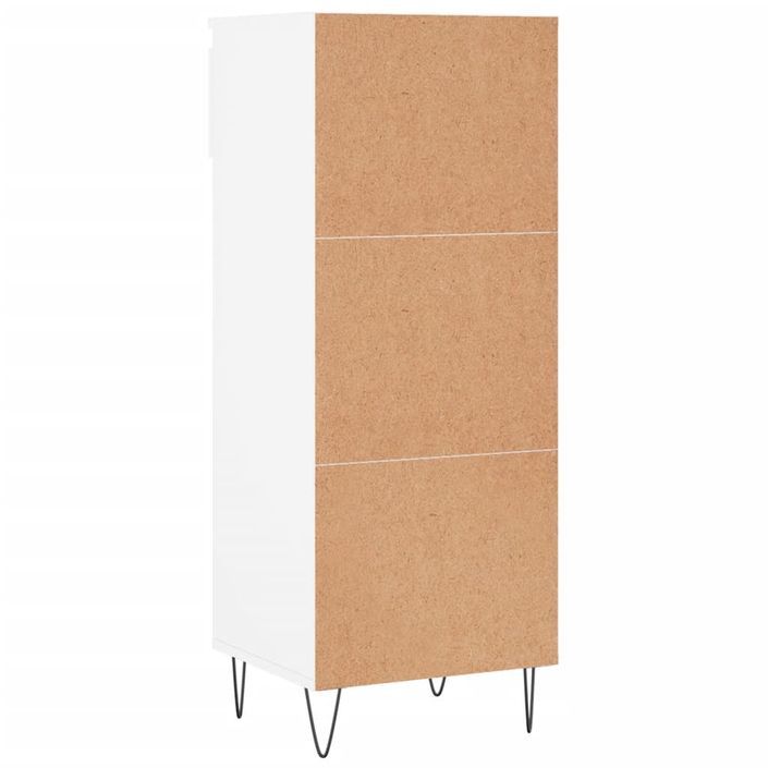 Armoire à chaussures Blanc 40x36x105 cm Bois d'ingénierie - Photo n°8