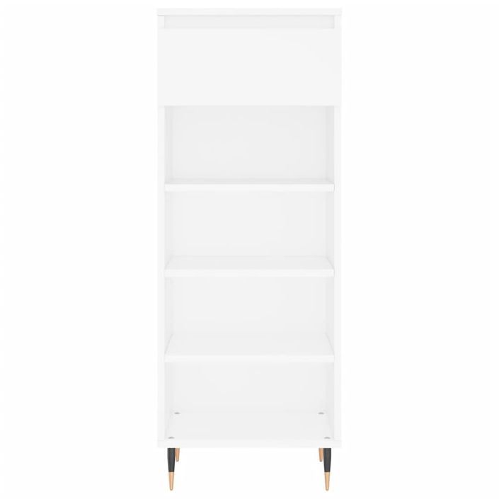 Armoire à chaussures Blanc 40x36x105 cm Bois d'ingénierie - Photo n°5