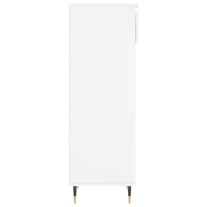 Armoire à chaussures Blanc 40x36x105 cm Bois d'ingénierie - Photo n°7