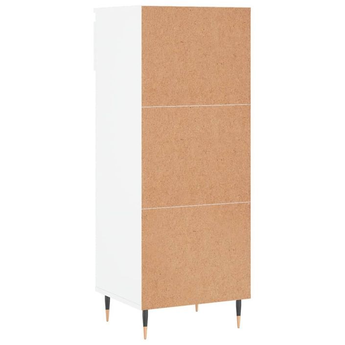 Armoire à chaussures Blanc 40x36x105 cm Bois d'ingénierie - Photo n°8