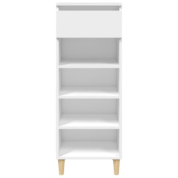 Armoire à chaussures Blanc 40x36x105 cm Bois d'ingénierie - Photo n°3