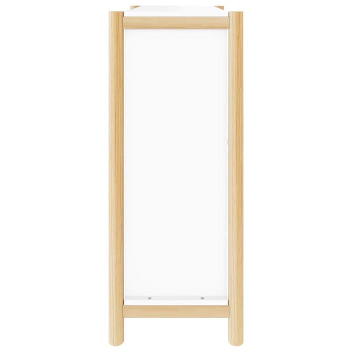 Armoire à chaussures Blanc 57,5x33x80 cm Bois d'ingénierie - Photo n°4