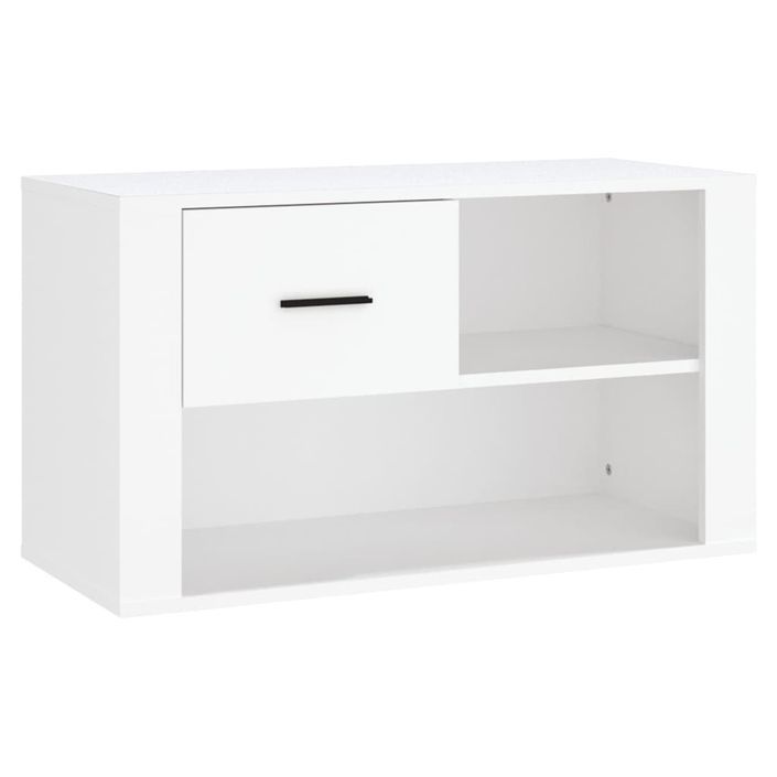 Armoire à chaussures Blanc 80x35x45 cm Bois d'ingénierie - Photo n°1