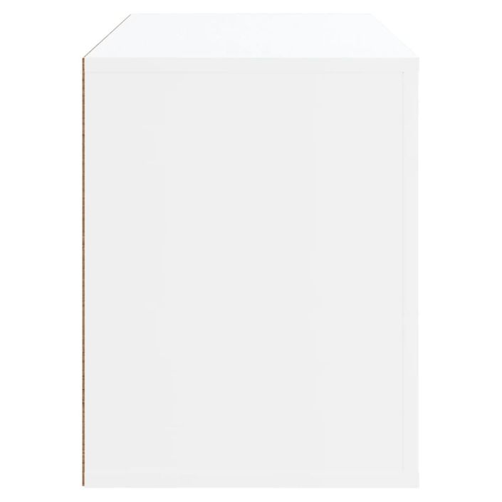 Armoire à chaussures Blanc 80x35x45 cm Bois d'ingénierie - Photo n°6