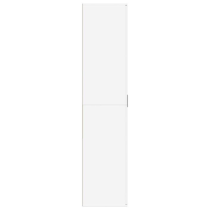 Armoire à chaussures Blanc 80x39x178 cm Bois d'ingénierie - Photo n°4