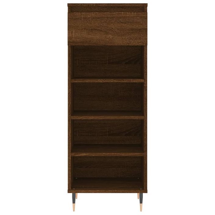 Armoire à chaussures Chêne marron 40x36x105cm Bois d'ingénierie - Photo n°5