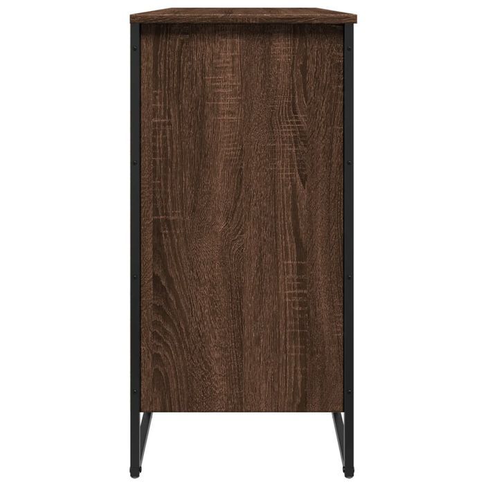 Armoire à chaussures chêne marron 80x38x78 cm bois d'ingénierie - Photo n°5