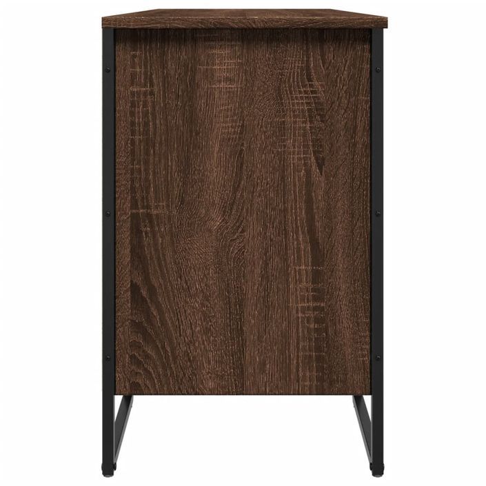 Armoire à chaussures chêne marron 90x38x61,5 cm bois ingénierie - Photo n°5