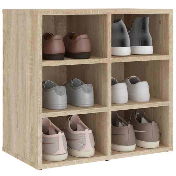 Armoire à chaussures Chêne Sonoma 52,5x30x50 cm - Photo n°7