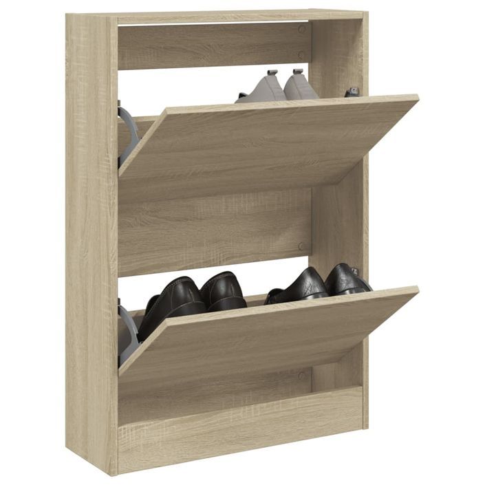 Armoire à chaussures chêne sonoma 60x21x87,5 cm bois ingénierie - Photo n°1