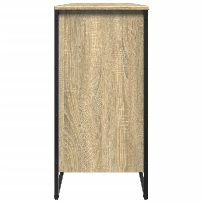 Armoire à chaussures chêne sonoma 80x38x78 cm bois d'ingénierie - Photo n°5