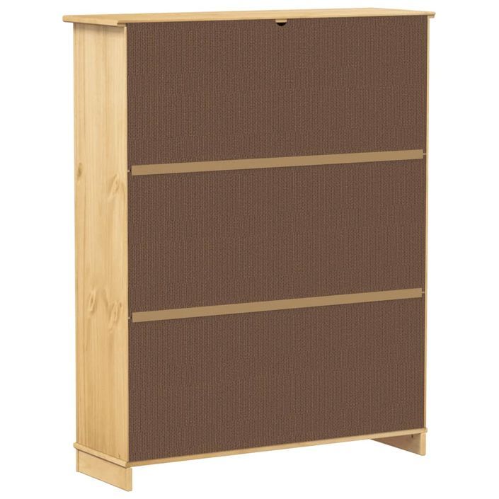 Armoire à chaussures Corona 99x32x124,5 cm bois de pin massif - Photo n°6