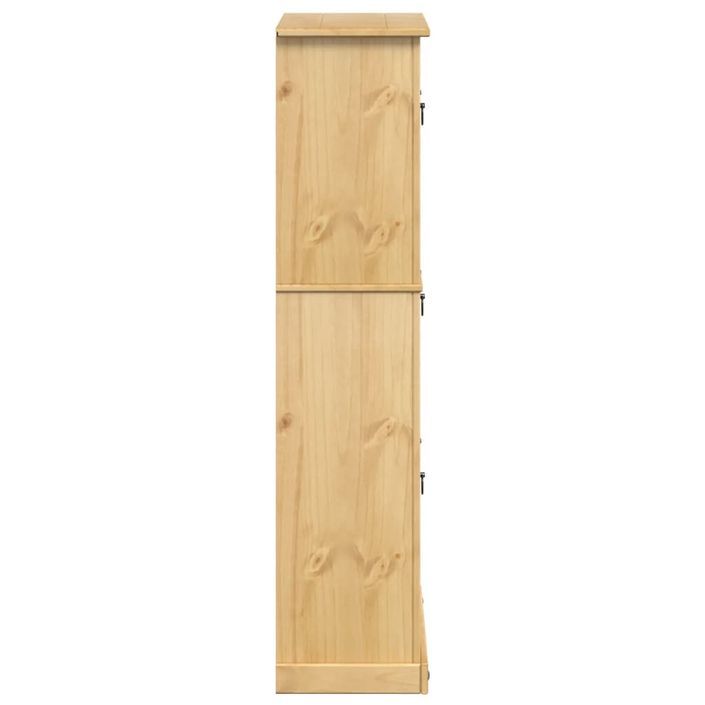 Armoire à chaussures Corona 99x32x138 cm bois de pin massif - Photo n°5