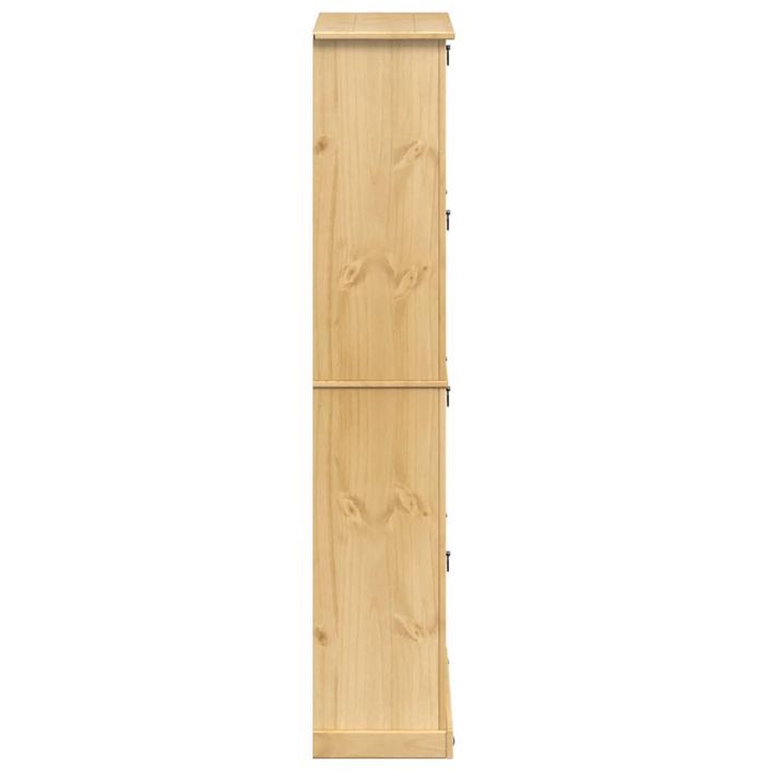 Armoire à chaussures Corona 99x32x163,5 cm bois de pin massif - Photo n°5