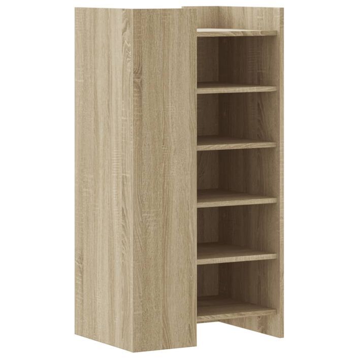 Armoire à chaussures en bois Lika L 52 x P 37.5 x H 100 cm - Compacte et moderne - Photo n°5