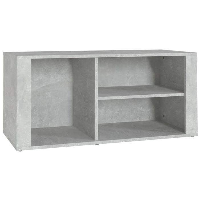 Armoire à chaussures Gris béton 100x35x45 cm Bois d'ingénierie - Photo n°1