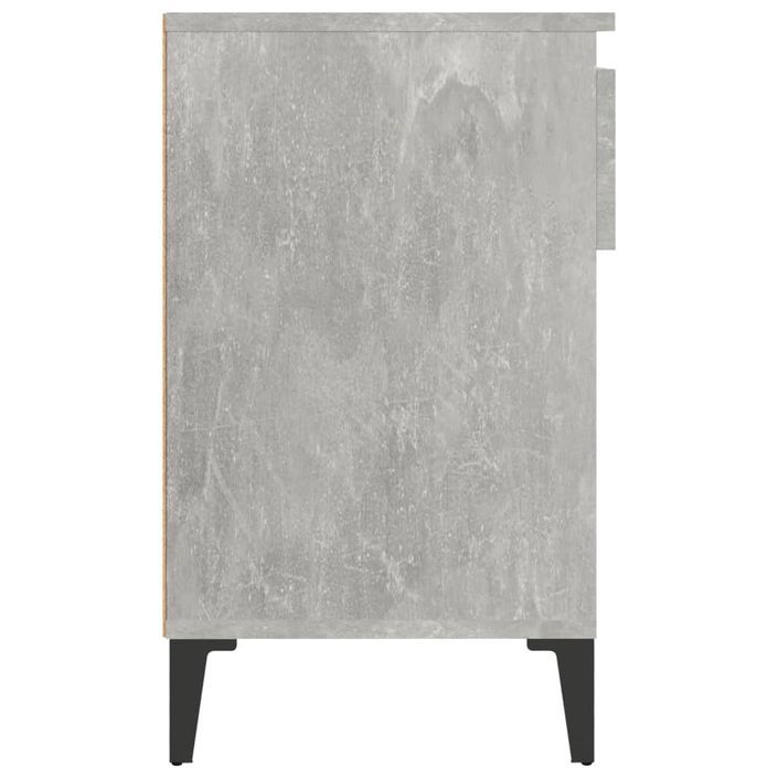 Armoire à chaussures Gris béton 102x36x60 cm Bois d'ingénierie - Photo n°8