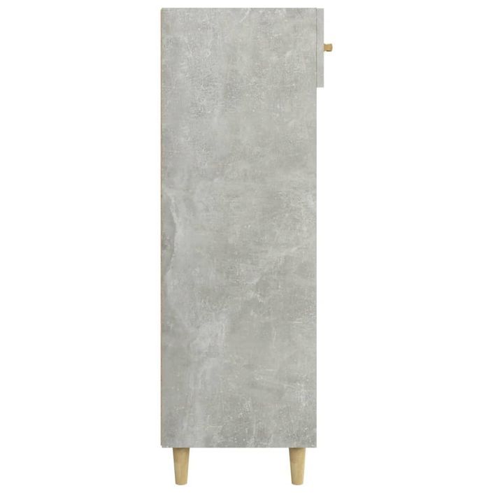 Armoire à chaussures Gris béton 60x35x105 cm Bois d'ingénierie - Photo n°6