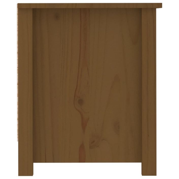 Armoire à chaussures Marron miel 110x38x45,5 cm Bois pin massif - Photo n°5