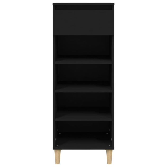 Armoire à chaussures Noir 40x36x105 cm Bois d'ingénierie - Photo n°3