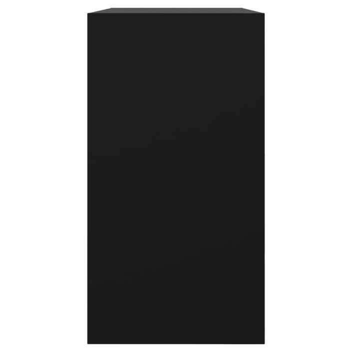 Armoire à chaussures noir 80x34x63 cm bois d'ingénierie - Photo n°6