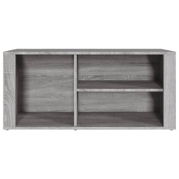 Armoire à chaussures Sonoma gris 100x35x45 cm Bois d'ingénierie - Photo n°5