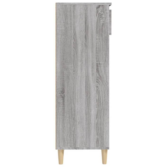 Armoire à chaussures Sonoma gris 40x36x105 cm Bois d'ingénierie - Photo n°8