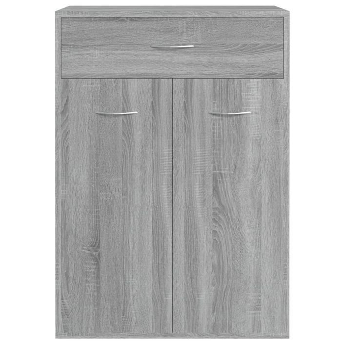 Armoire à chaussures Sonoma gris 60x35x84 cm Bois d'ingénierie - Photo n°6