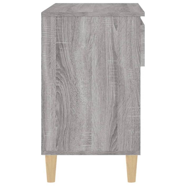 Armoire à chaussures Sonoma gris 70x36x60 cm Bois d'ingénierie - Photo n°8