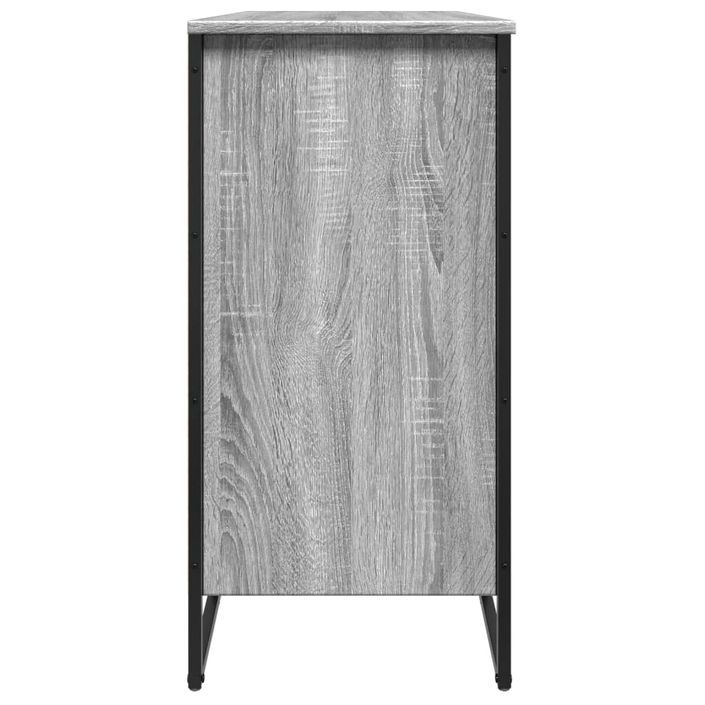 Armoire à chaussures sonoma gris 80x38x78 cm bois d'ingénierie - Photo n°5