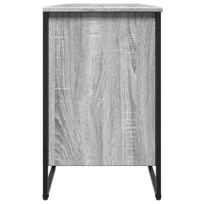 Armoire à chaussures sonoma gris 90x38x61,5cm bois d'ingénierie - Photo n°5