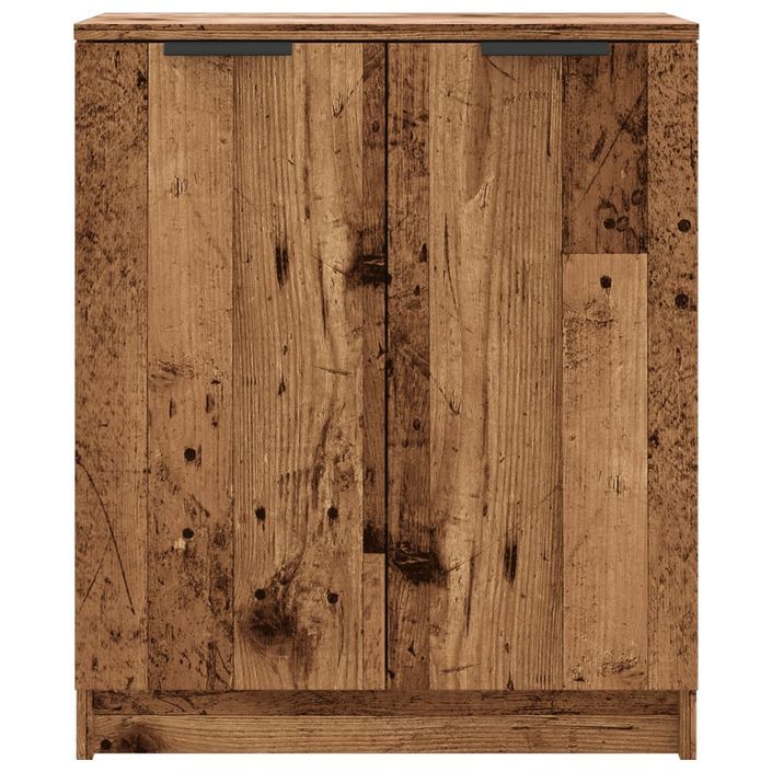 Armoire à chaussures vieux bois 59x35x70 cm bois d'ingénierie - Photo n°4