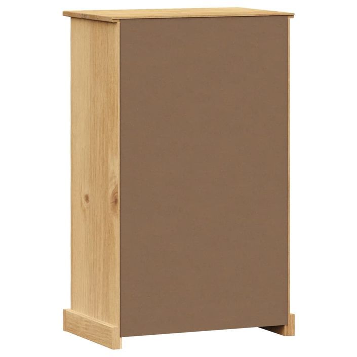 Armoire à chaussures VIGO 60x35x96 cm bois massif de pin - Photo n°7