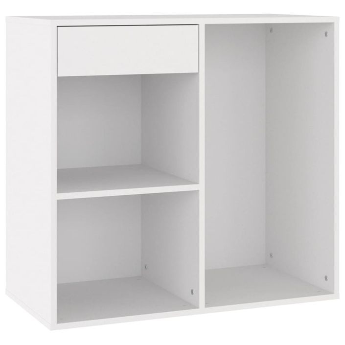 Armoire à cosmétiques Blanc 80x40x75 cm Bois d'ingénierie - Photo n°2