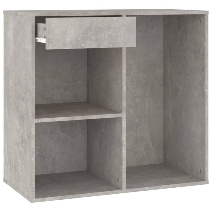 Armoire à cosmétiques Gris béton 80x40x75 cm Bois d'ingénierie - Photo n°1