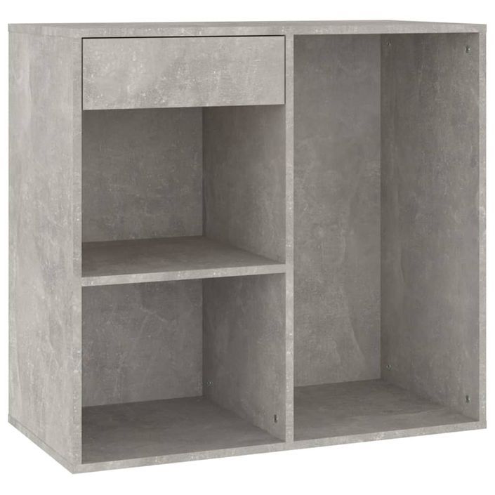 Armoire à cosmétiques Gris béton 80x40x75 cm Bois d'ingénierie - Photo n°3