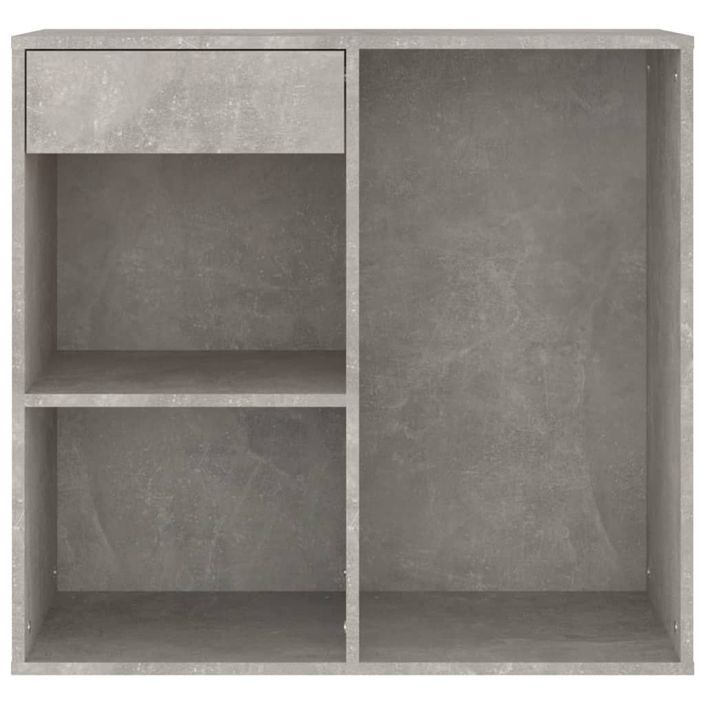 Armoire à cosmétiques Gris béton 80x40x75 cm Bois d'ingénierie - Photo n°4