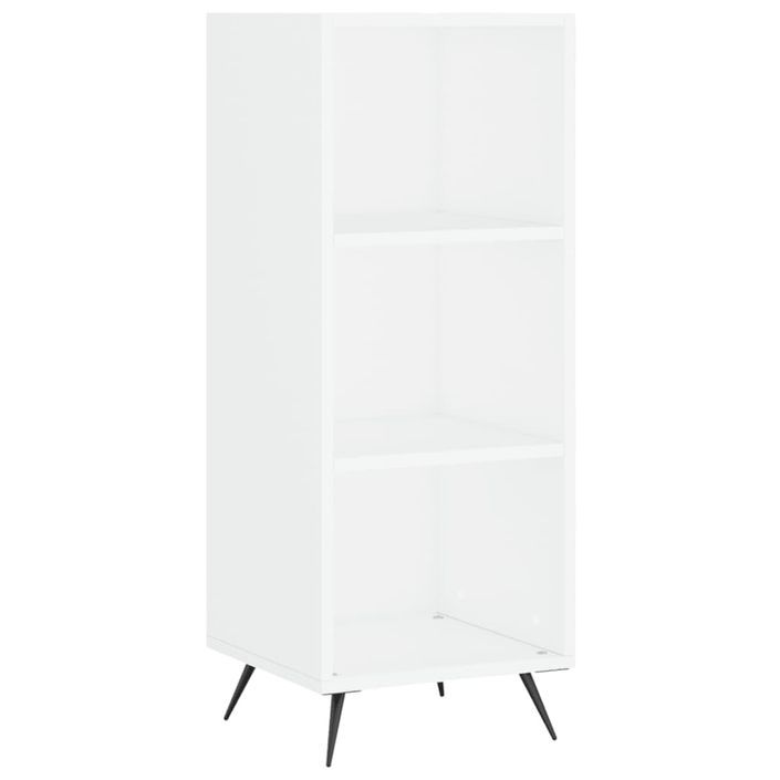 Armoire à étagères blanc 34,5x32,5x90 cm bois d'ingénierie - Photo n°1