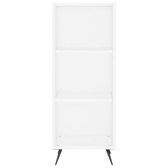 Armoire à étagères blanc 34,5x32,5x90 cm bois d'ingénierie - Photo n°4