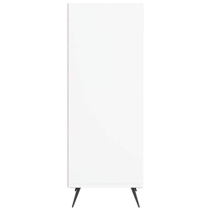 Armoire à étagères blanc 34,5x32,5x90 cm bois d'ingénierie - Photo n°5