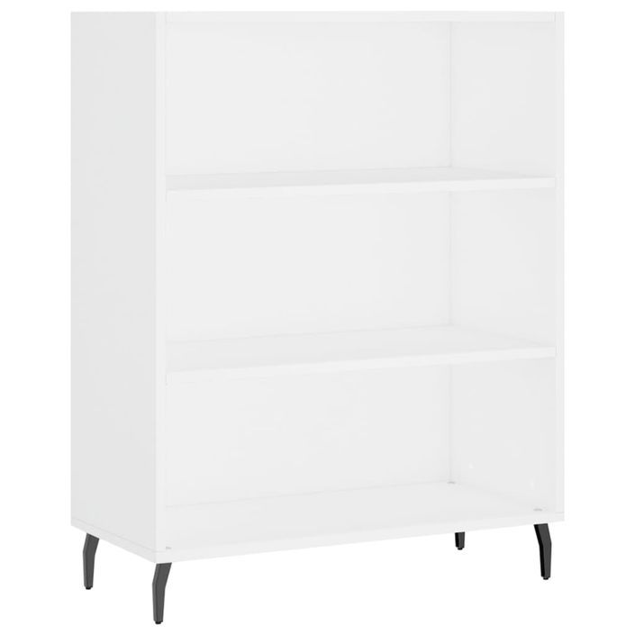 Armoire à étagères blanc 69,5x32,5x90 cm bois d'ingénierie - Photo n°1